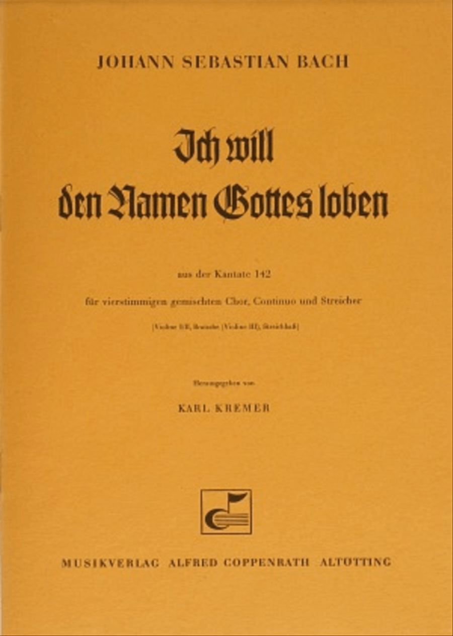 Ich will den Namen Gottes loben 4-Part scores gallery preview page 1