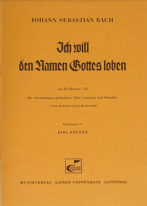 Book cover for Ich will den Namen Gottes loben