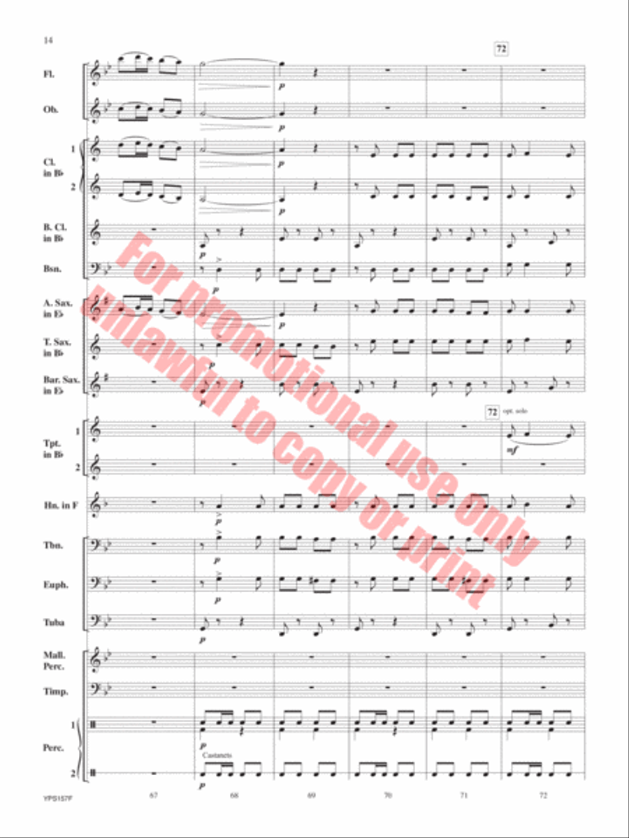 The Red Cape Concert Band scores gallery preview page 15
