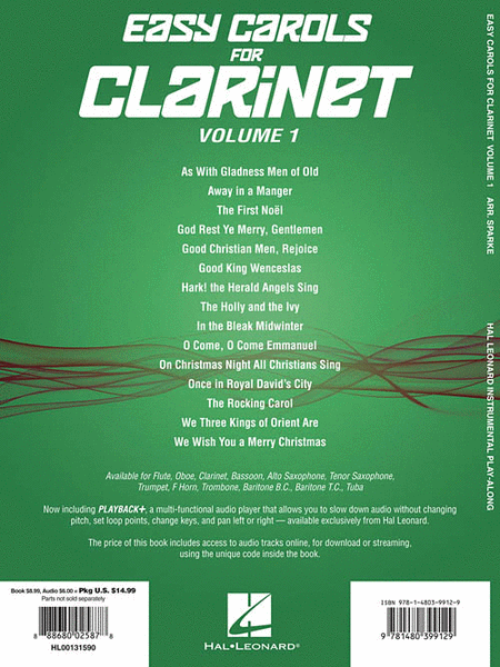 Easy Carols for Clarinet, Vol. 1