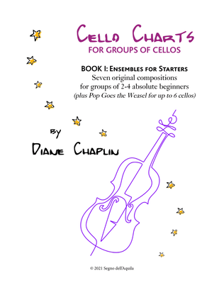 Book cover for Cello Charts Book 1 - cello ensembles for starters