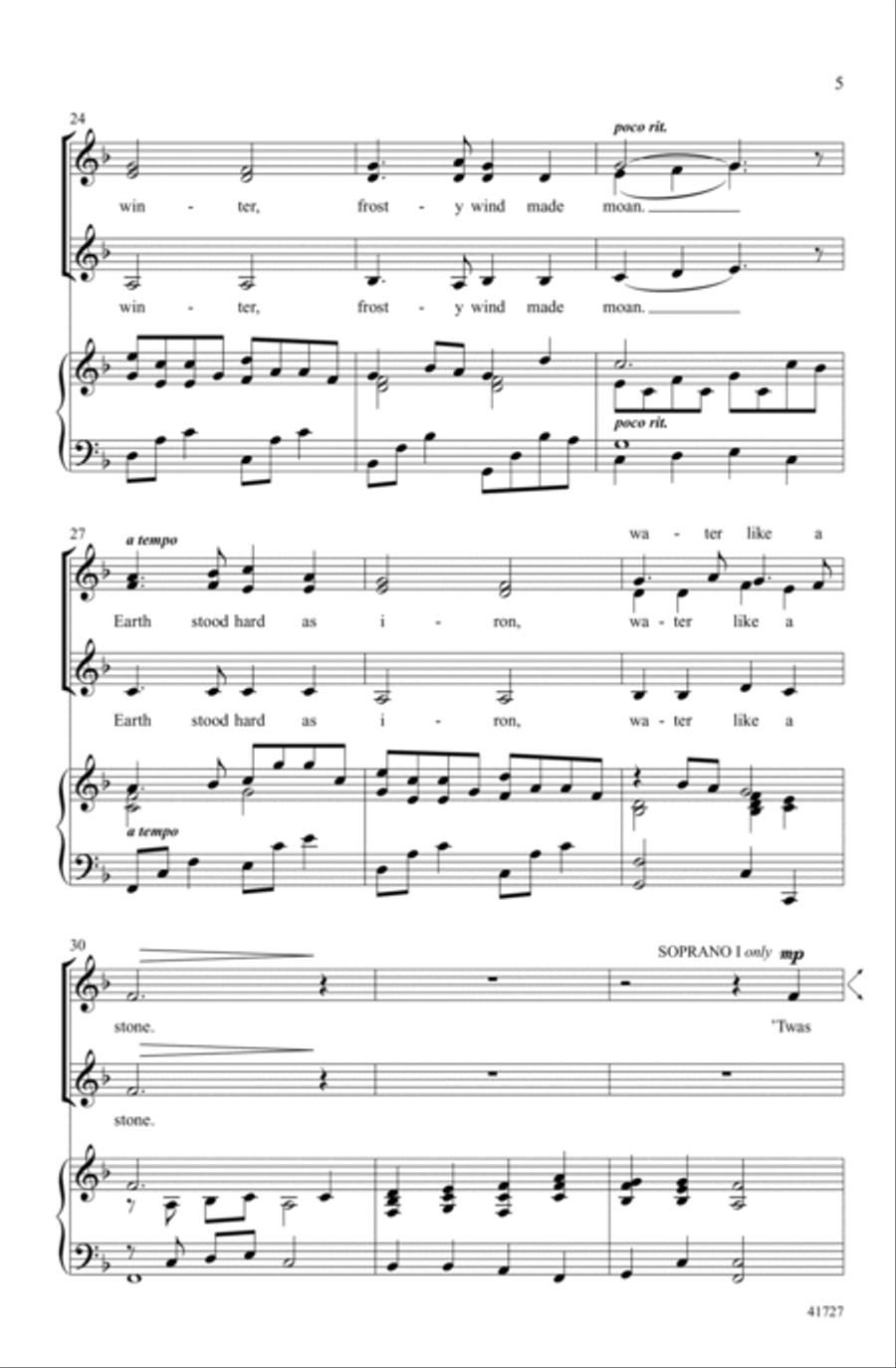 Winter Canon Choir scores gallery preview page 4