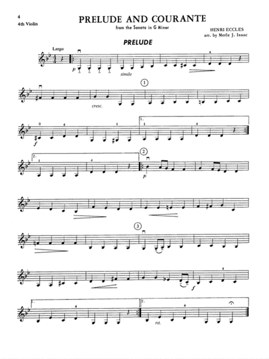 Highland/Etling Violin Quartet Series: Set 5: 4th Violin