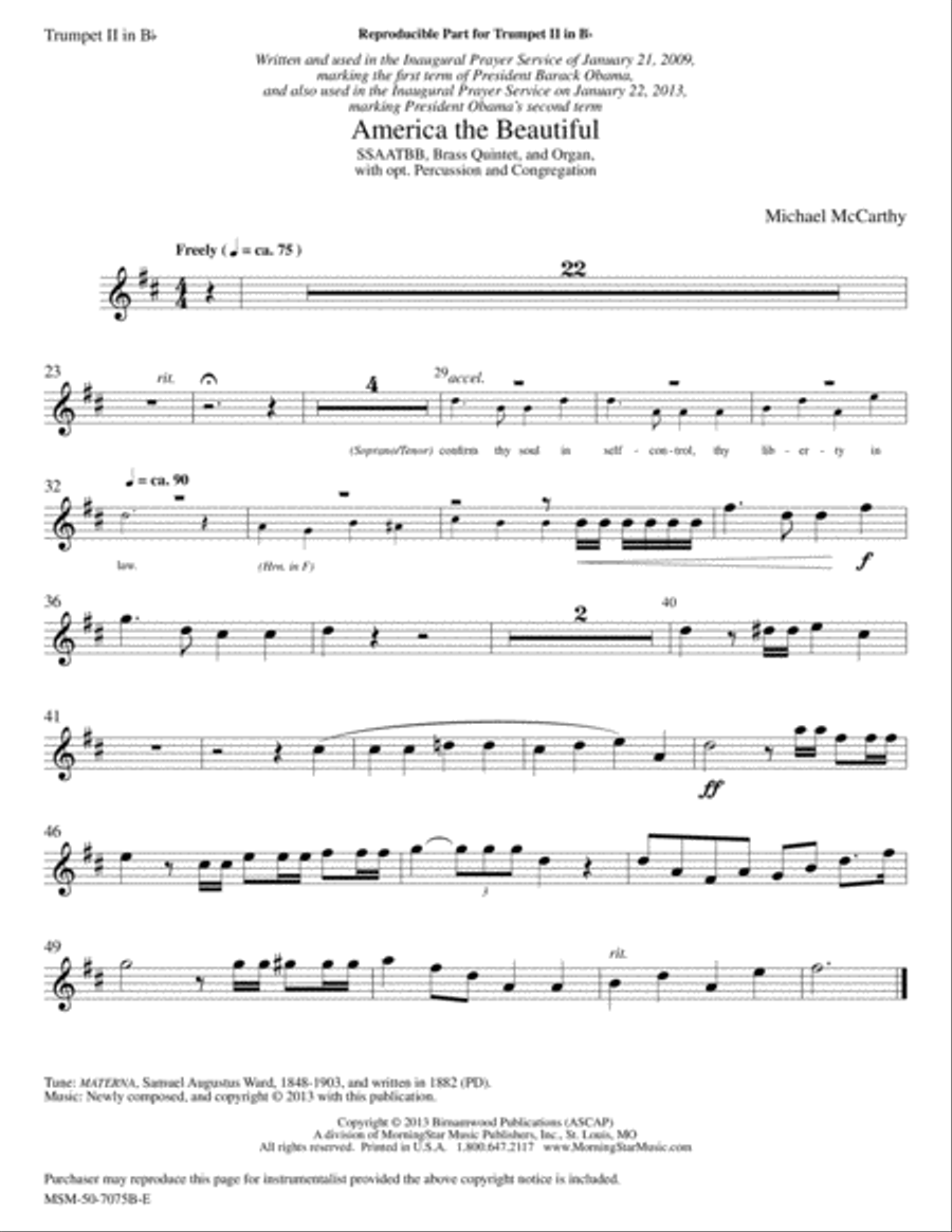 America the Beautiful America the Beautiful Choir scores gallery preview page 3