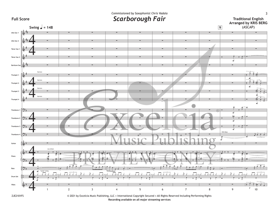 Scarborough Fair Jazz Ensemble scores gallery preview page 4