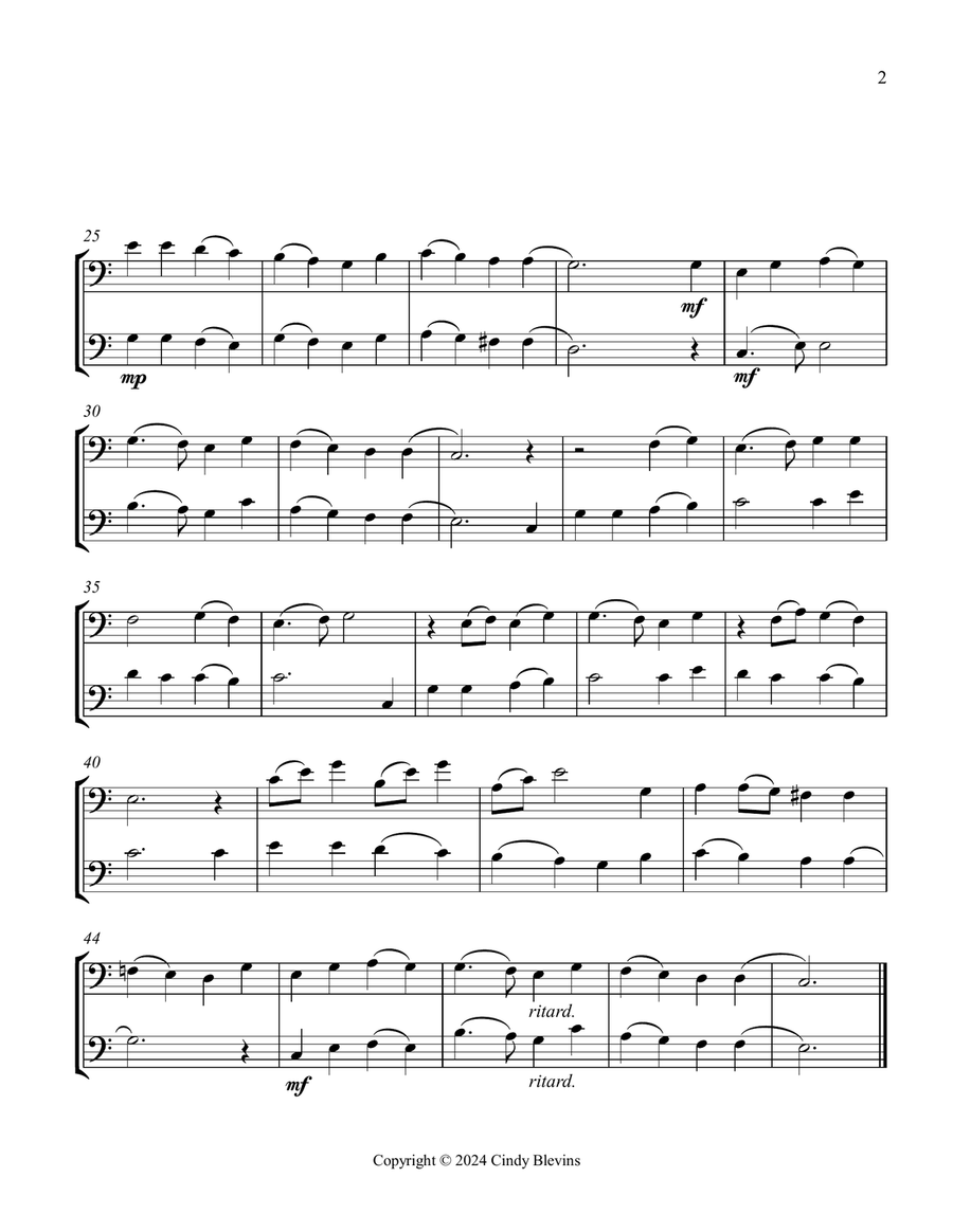 All Glory, Laud and Honor, for Trombone Duet Trombone Duet scores gallery preview page 3