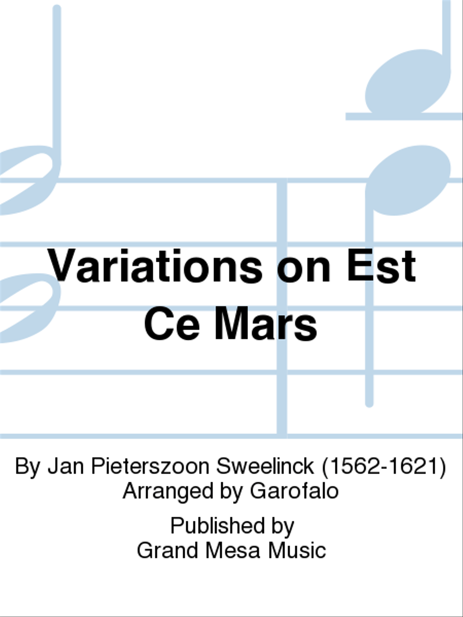 Variations on Est Ce Mars Concert Band scores gallery preview page 1