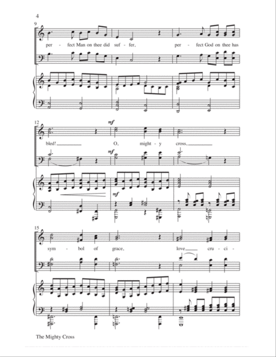 The Mighty Cross 4-Part scores gallery preview page 5