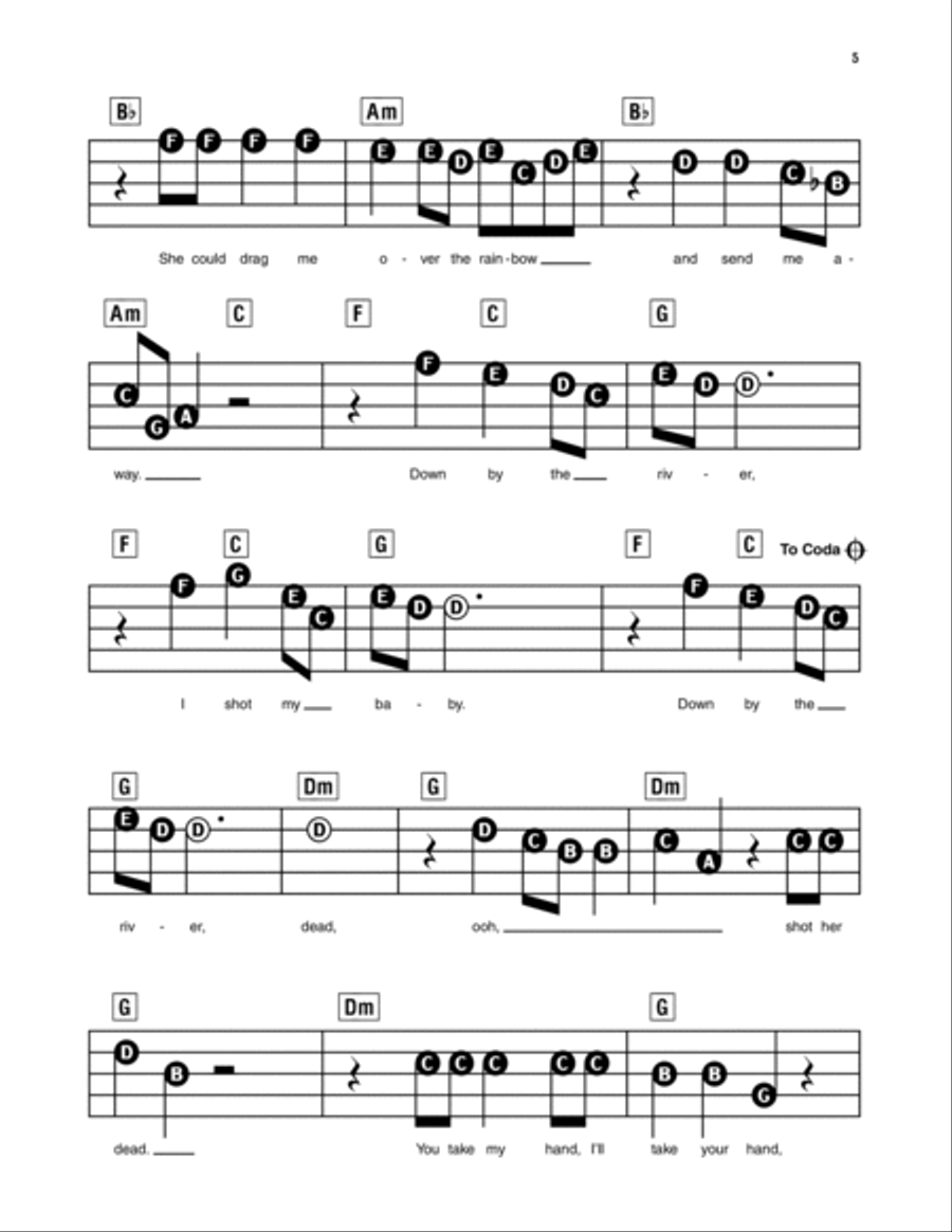 Down By The River Electronic Keyboard scores gallery preview page 2