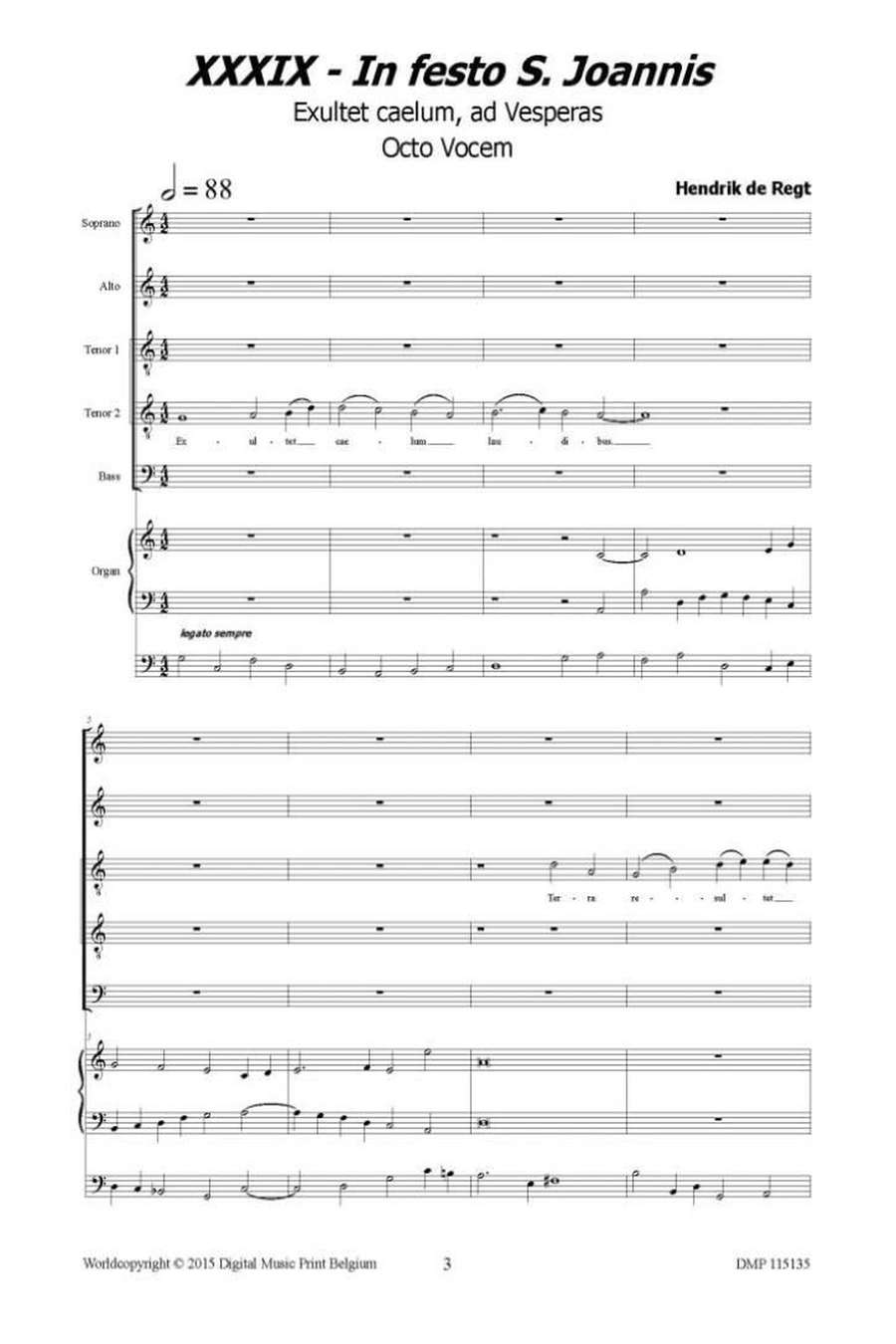 In Festo S. Joannis, Exultet Caelum, Ad Vesperas Mixed Choir scores gallery preview page 2