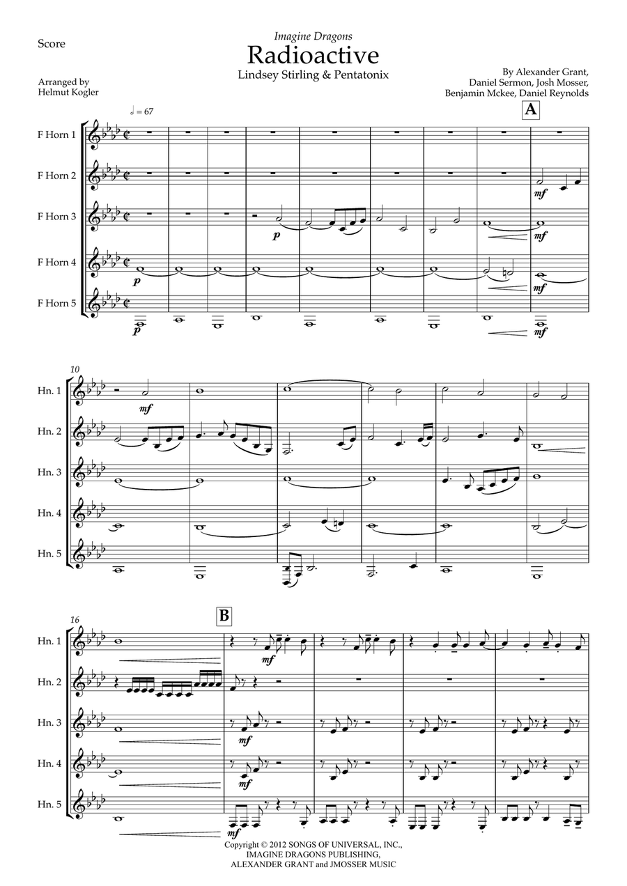 Radioactive Brass Quintet scores gallery preview page 5