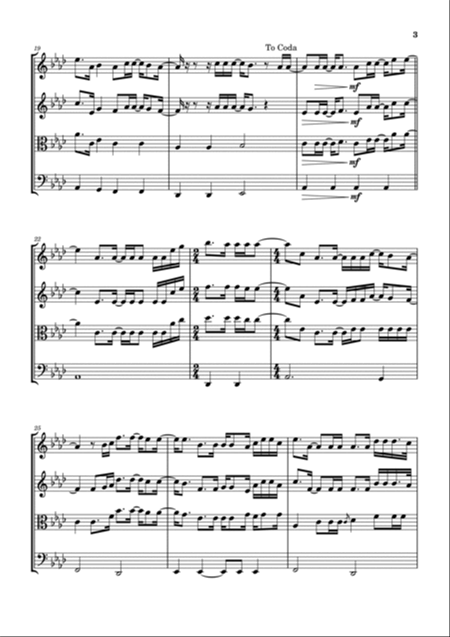 Goodness Of God String Quartet scores gallery preview page 4