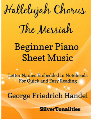Book cover for Hallelujah Chorus the Messiah Beginner Piano Sheet Music