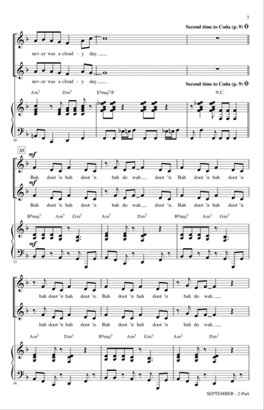 September (arr. Roger Emerson) 2-Part scores gallery preview page 5