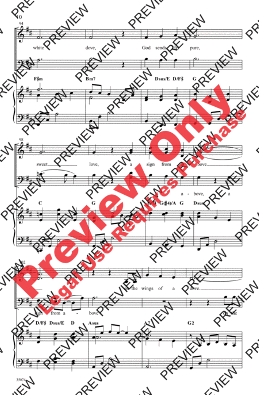 Wings of a Dove 4-Part scores gallery preview page 10