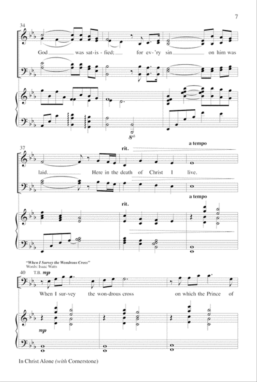 In Christ Alone with Cornerstone Choir scores gallery preview page 7