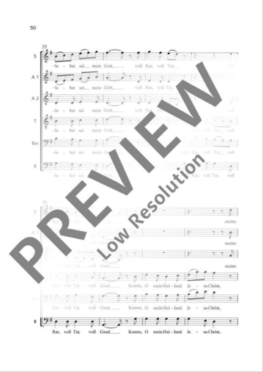 Macht hoch die Tür Mixed Choir scores gallery preview page 8