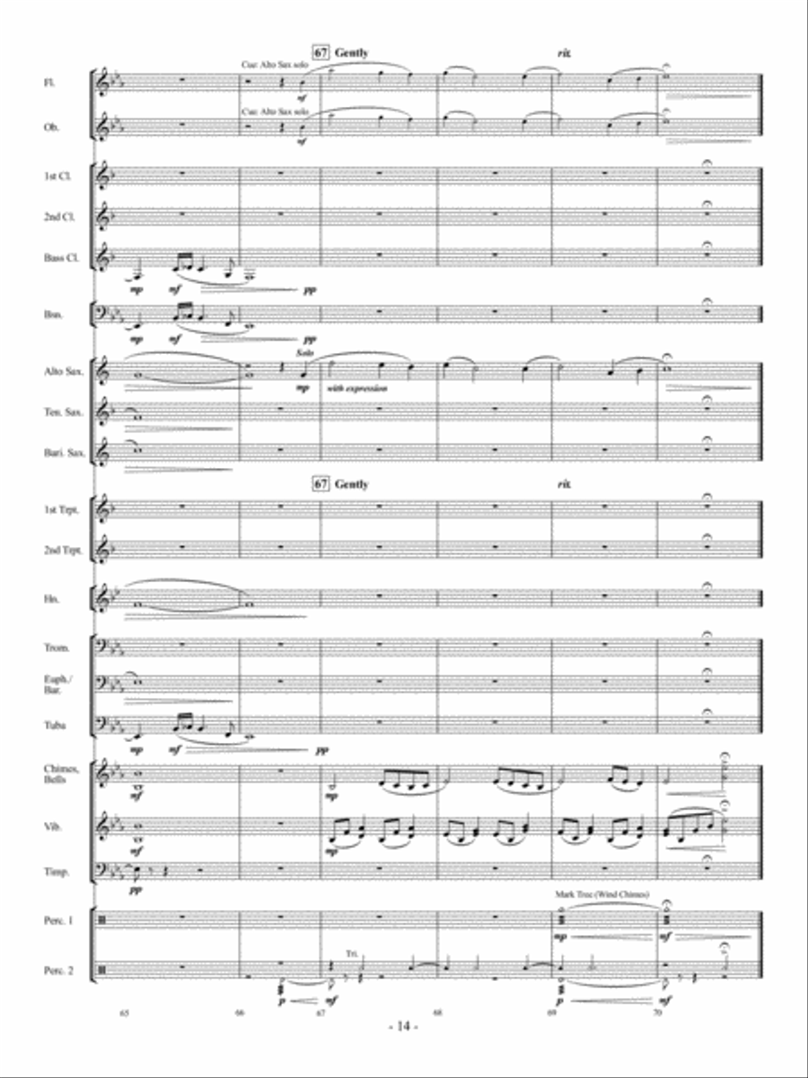 Away In A Manger Concert Band scores gallery preview page 13