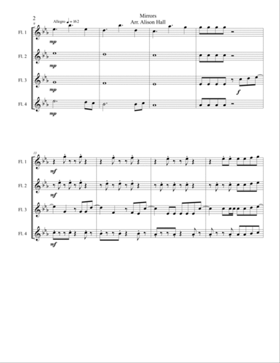 Mirrors Woodwind Quartet scores gallery preview page 2