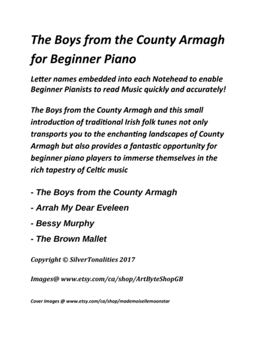 The Boys from the County Armagh for Beginner Piano