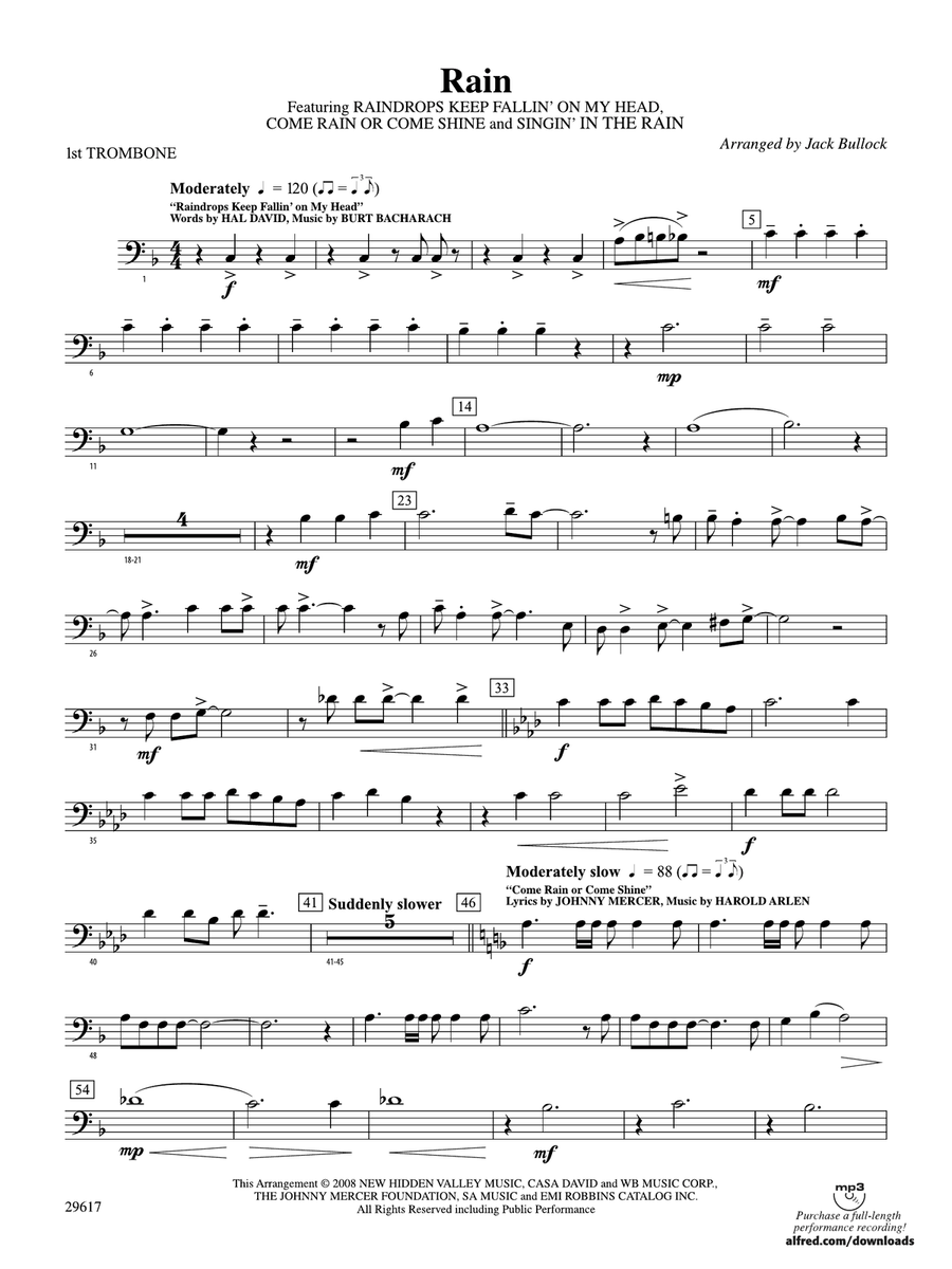Rain: 1st Trombone