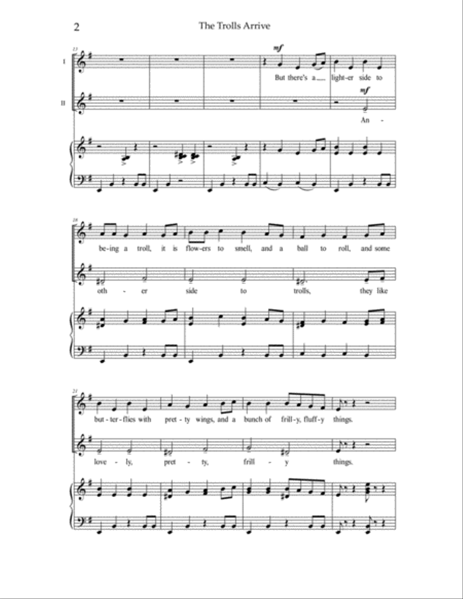 The Trolls Arrive The Trolls Arrive 2-Part scores gallery preview page 2