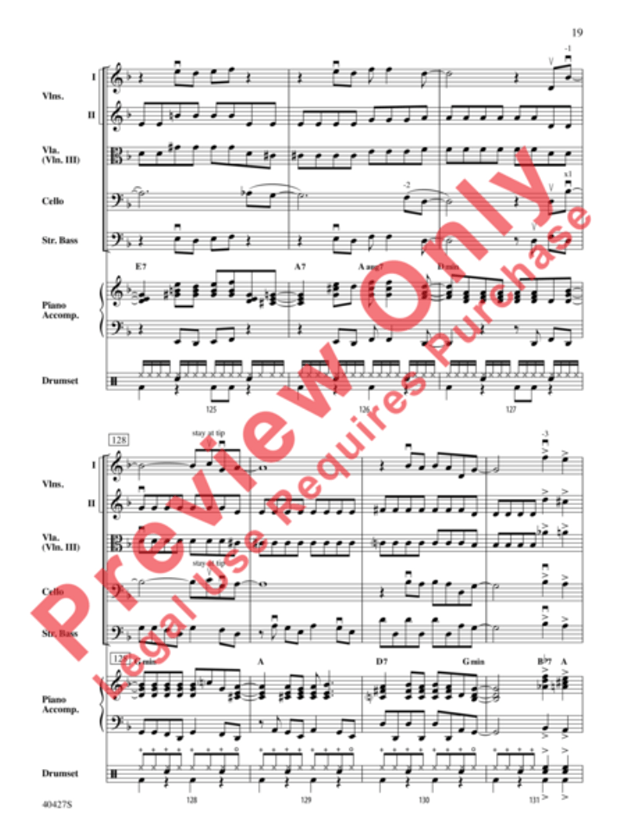 Mamma Mia!, Selections from String Orchestra scores gallery preview page 20