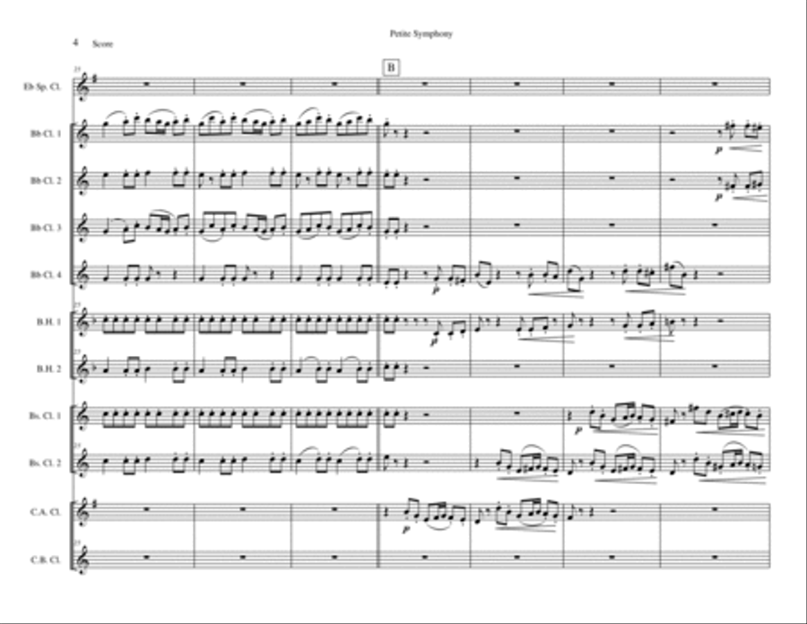 Petite Symphony Petite Symphony Woodwind Ensemble scores gallery preview page 4
