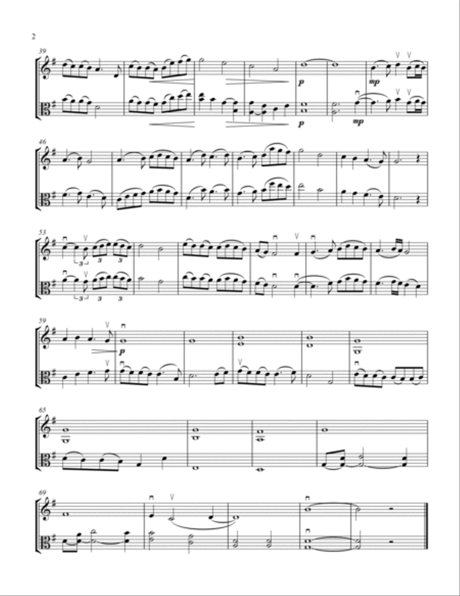 In the Bleak Midwinter String Duet scores gallery preview page 3