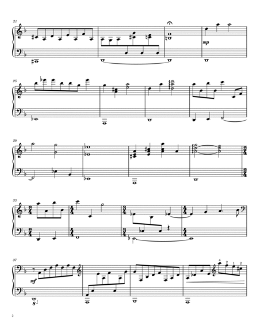 Sally's Song Sally's Song Piano Solo scores gallery preview page 2