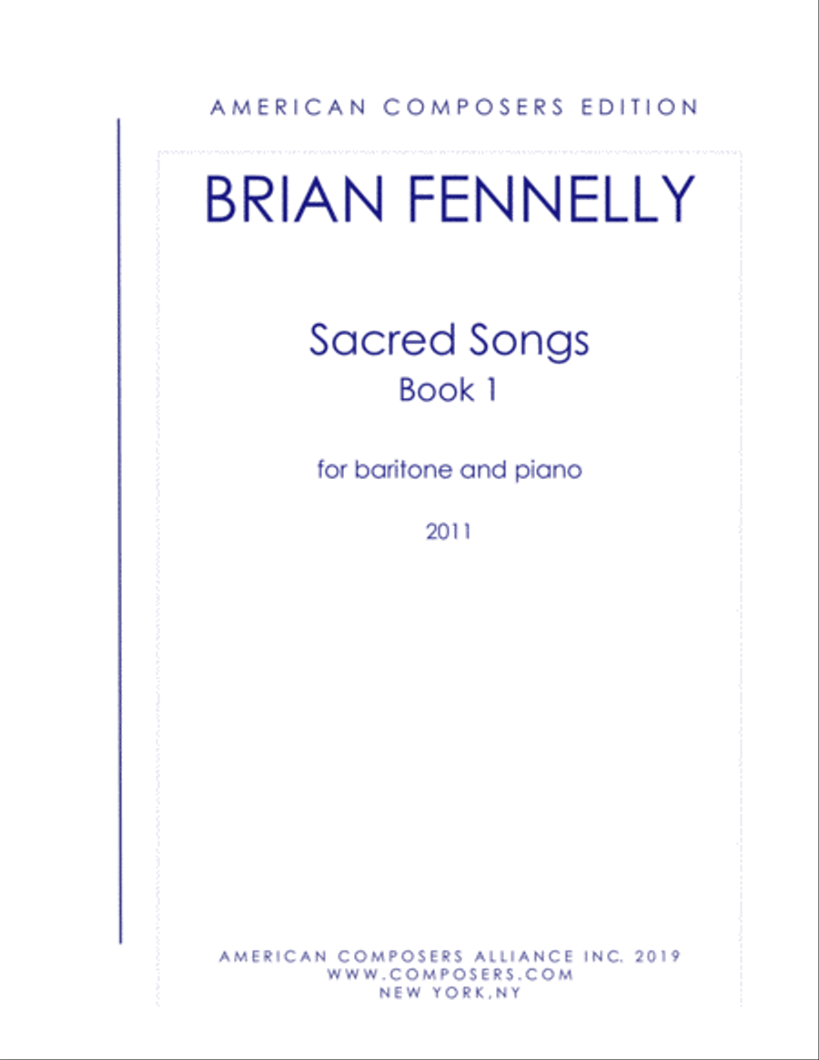 [Fennelly] Sacred Songs Book 1 Voice Solo scores gallery preview page 1