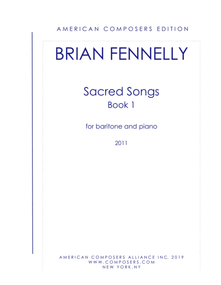 [Fennelly] Sacred Songs Book 1