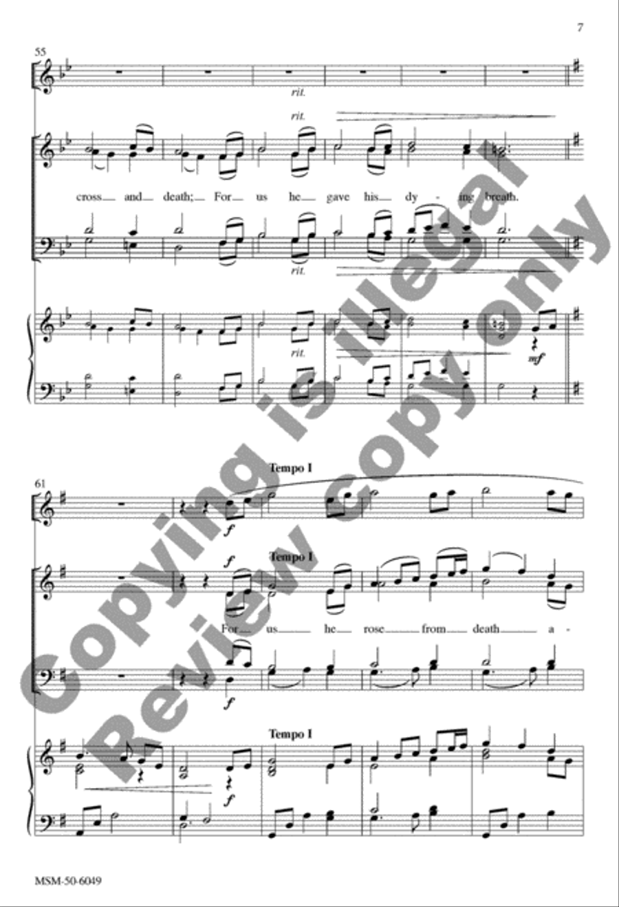 O Love, How Deep, How Broad, How High 4-Part scores gallery preview page 16