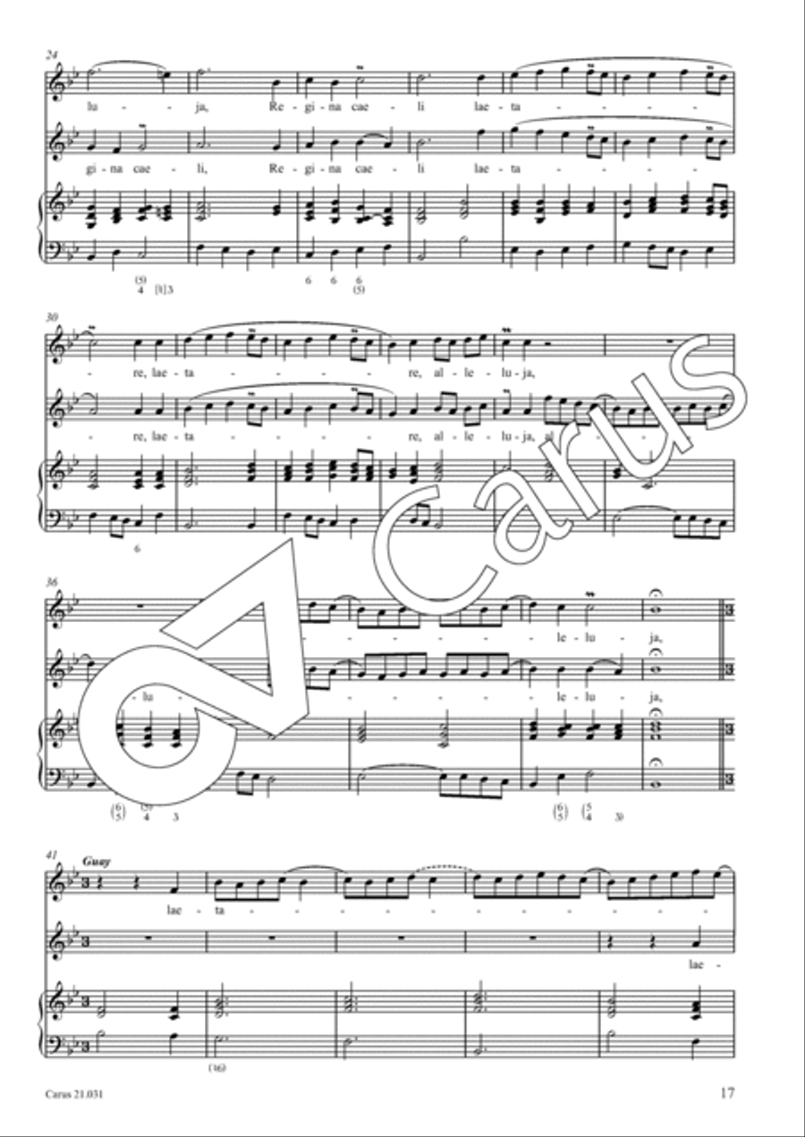 Quatre Antiennes a la Vierge pour deux dessus Soprano Voice scores gallery preview page 18