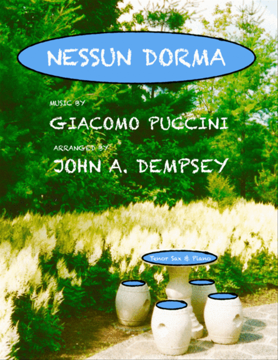 Nessun Dorma (Tenor Sax and Piano) Tenor Saxophone scores gallery preview page 1