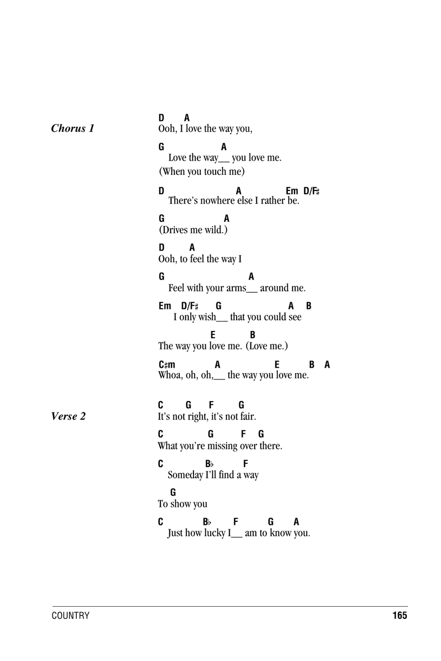 The Way You Love Me Acoustic Guitar scores gallery preview page 2