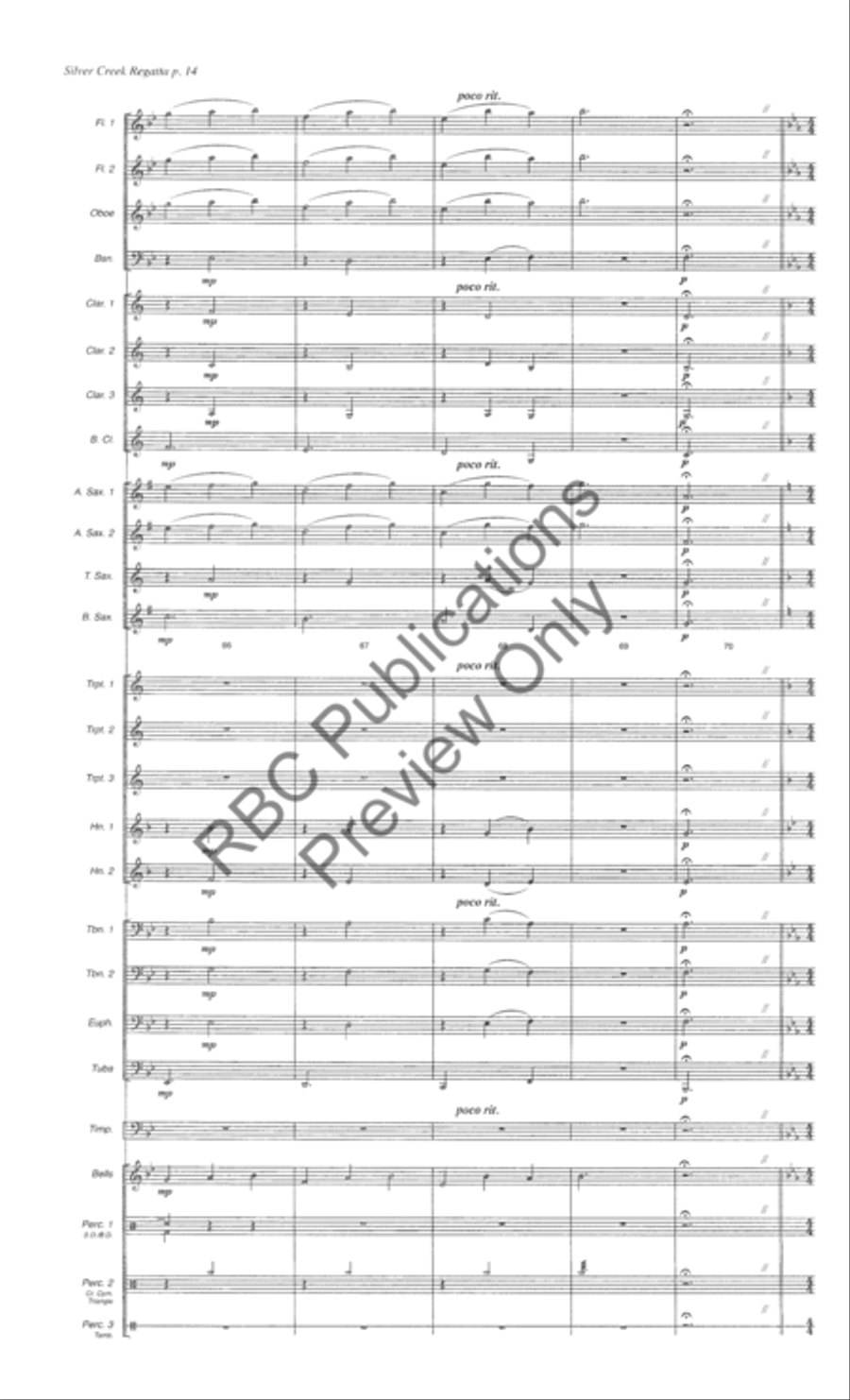 Silver Creek Regatta Concert Band scores gallery preview page 17
