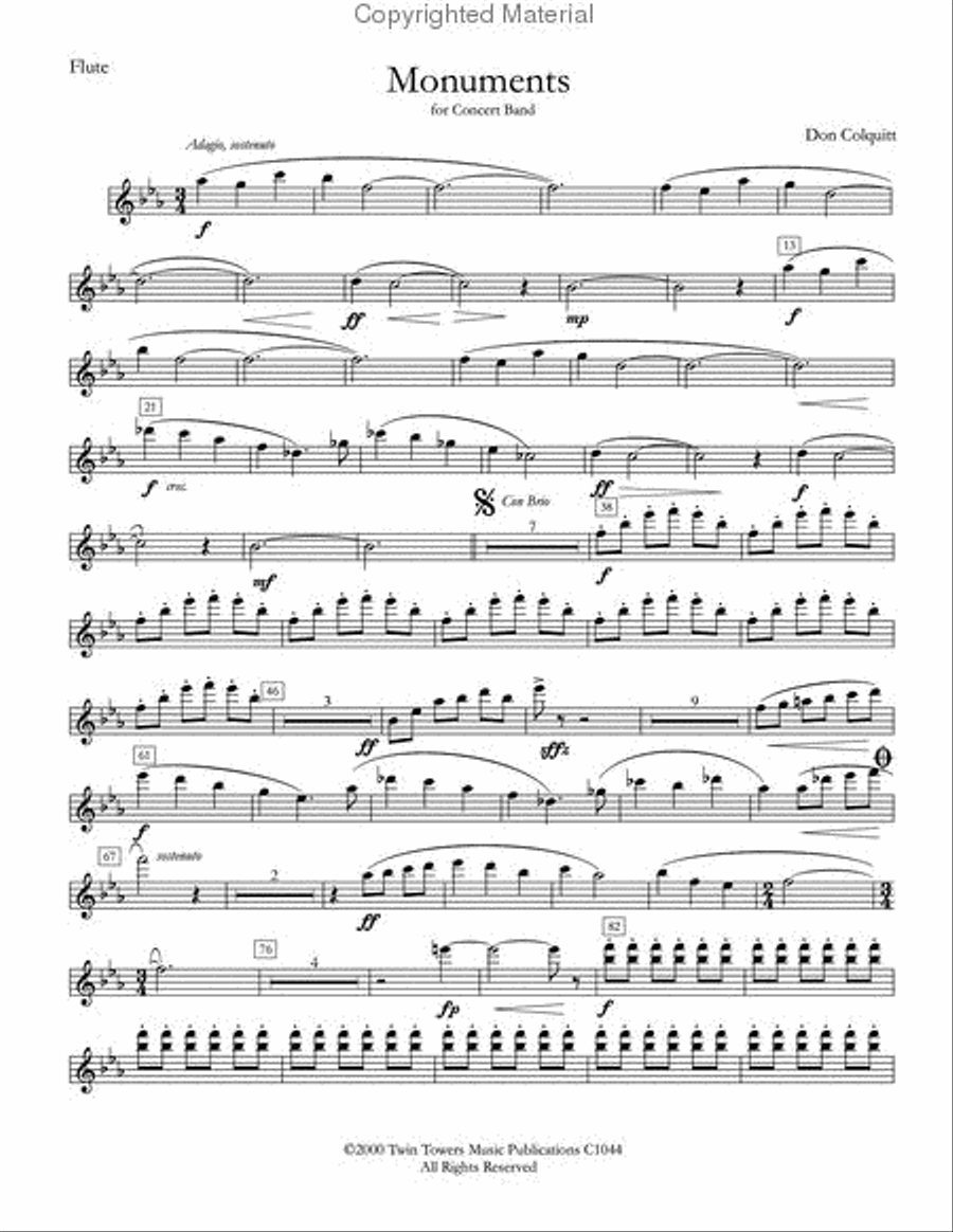 Monuments Concert Band scores gallery preview page 22