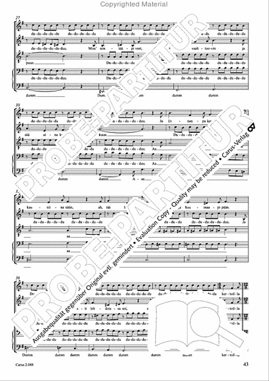 Calmus Christmas Carols Choir scores gallery preview page 44