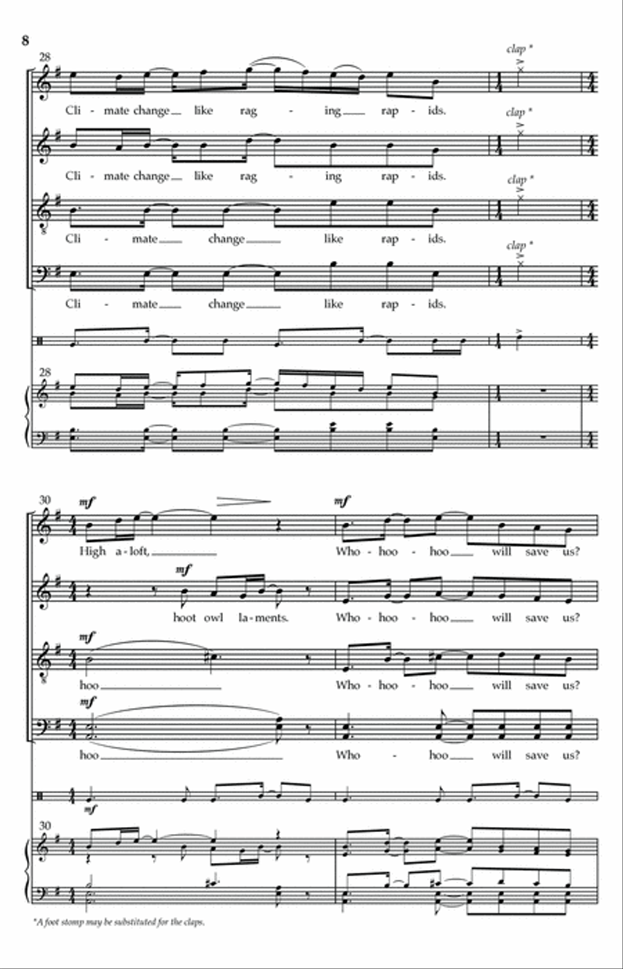 Hug A Tree and Kiss A Sparrow 4-Part scores gallery preview page 6