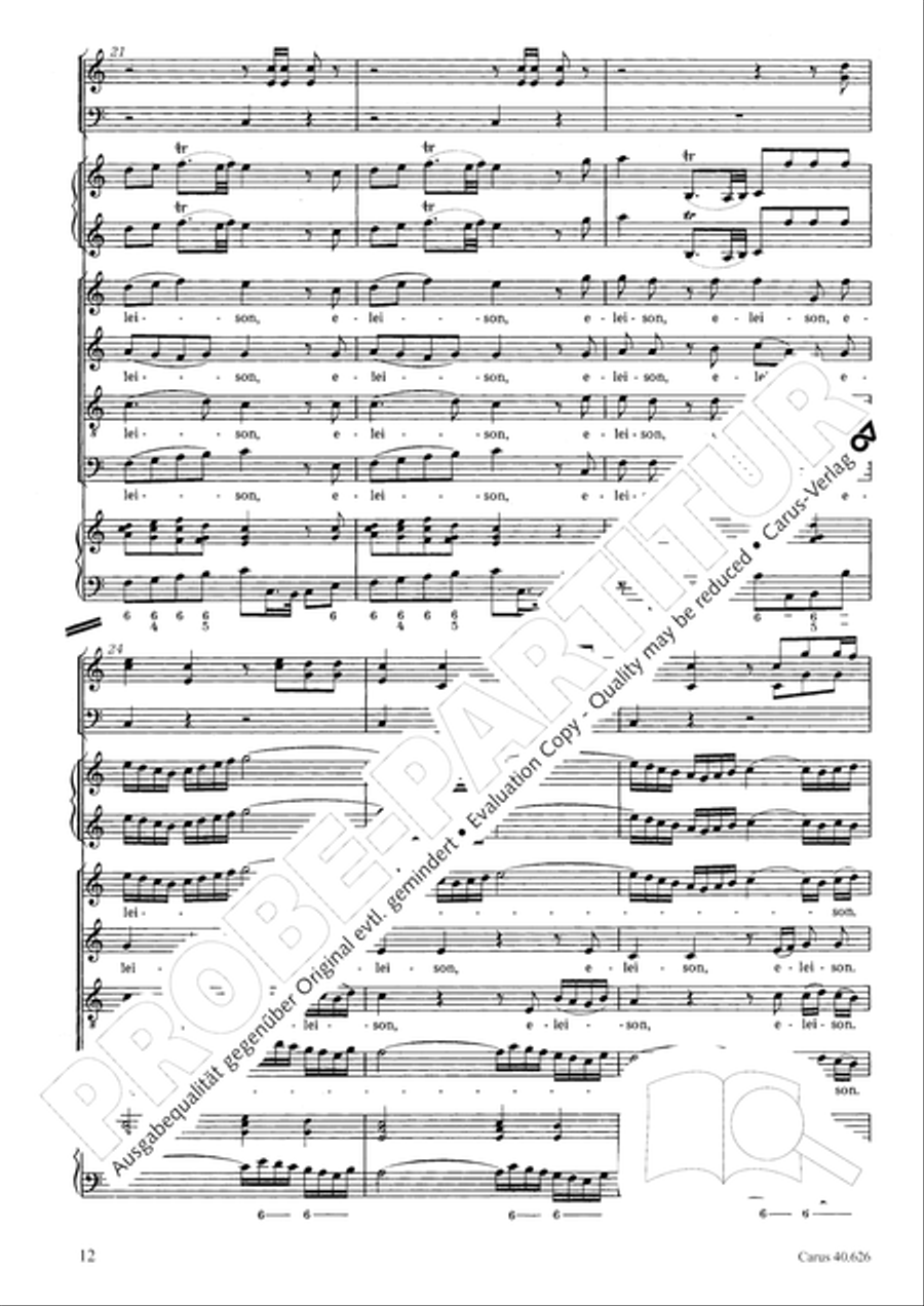 Mass in C Major Mass in C Major 4-Part scores gallery preview page 12