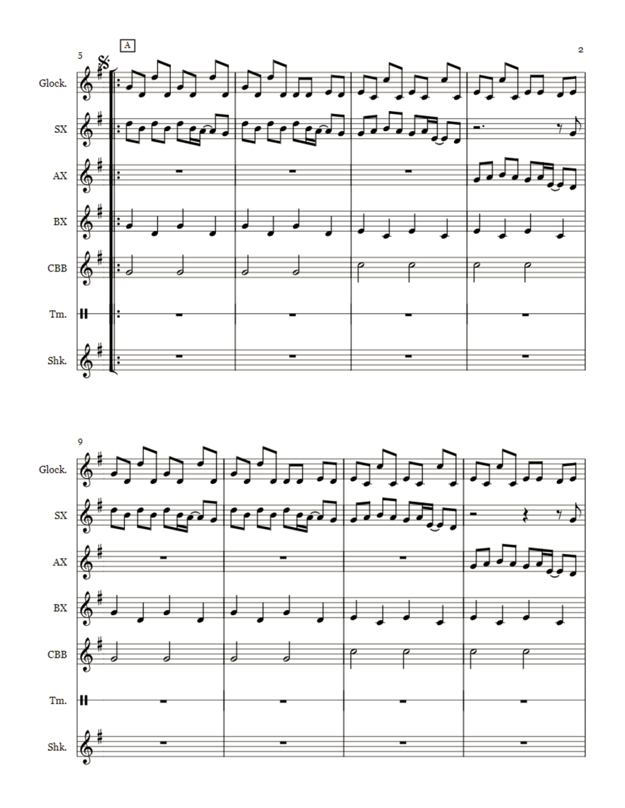 Best Day Of My Life Percussion Ensemble scores gallery preview page 2