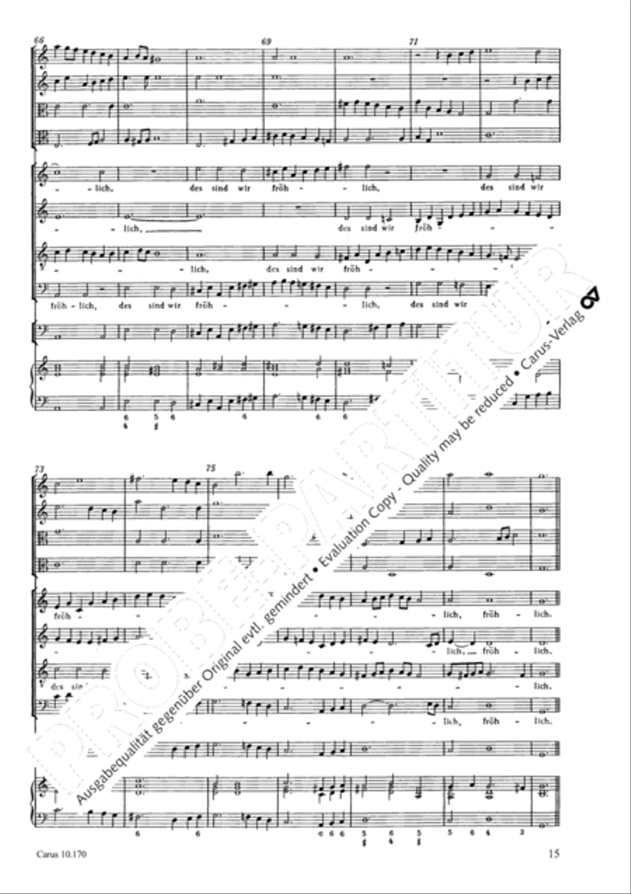 Wenn der Herr die Gefangenen 4-Part scores gallery preview page 16