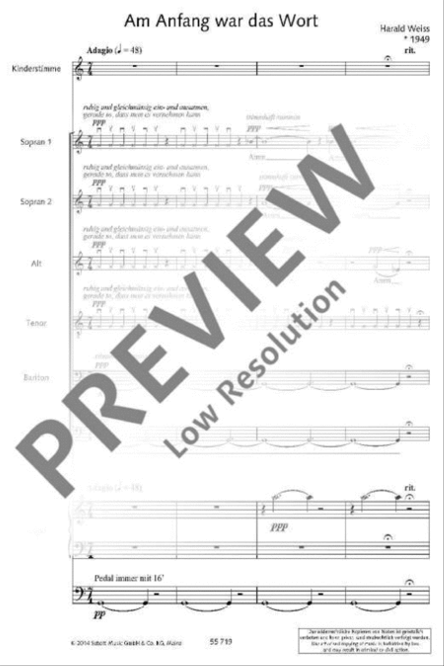 Am Anfang war das Wort Am Anfang war das Wort Children's Choir scores gallery preview page 3