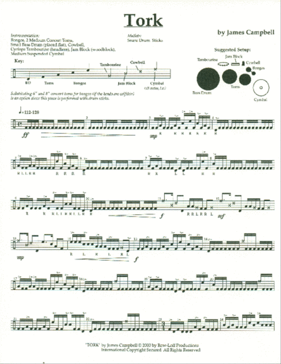 Tork - Multi-Percussion Percussion scores gallery preview page 2