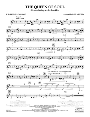 The Queen Of Soul (arr. Paul Murtha)- Conductor Score (Full Score) - Eb Baritone Saxophone