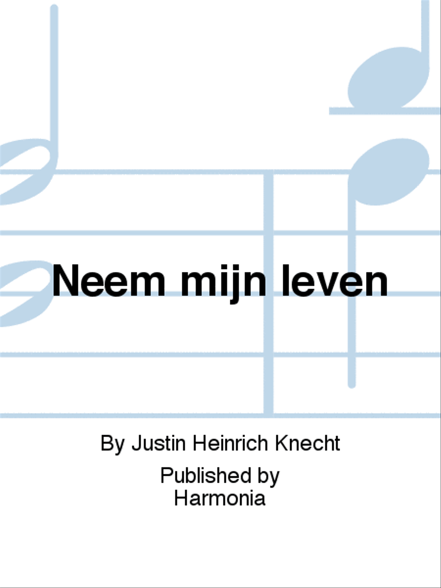 Neem mijn leven 4-Part scores gallery preview page 1