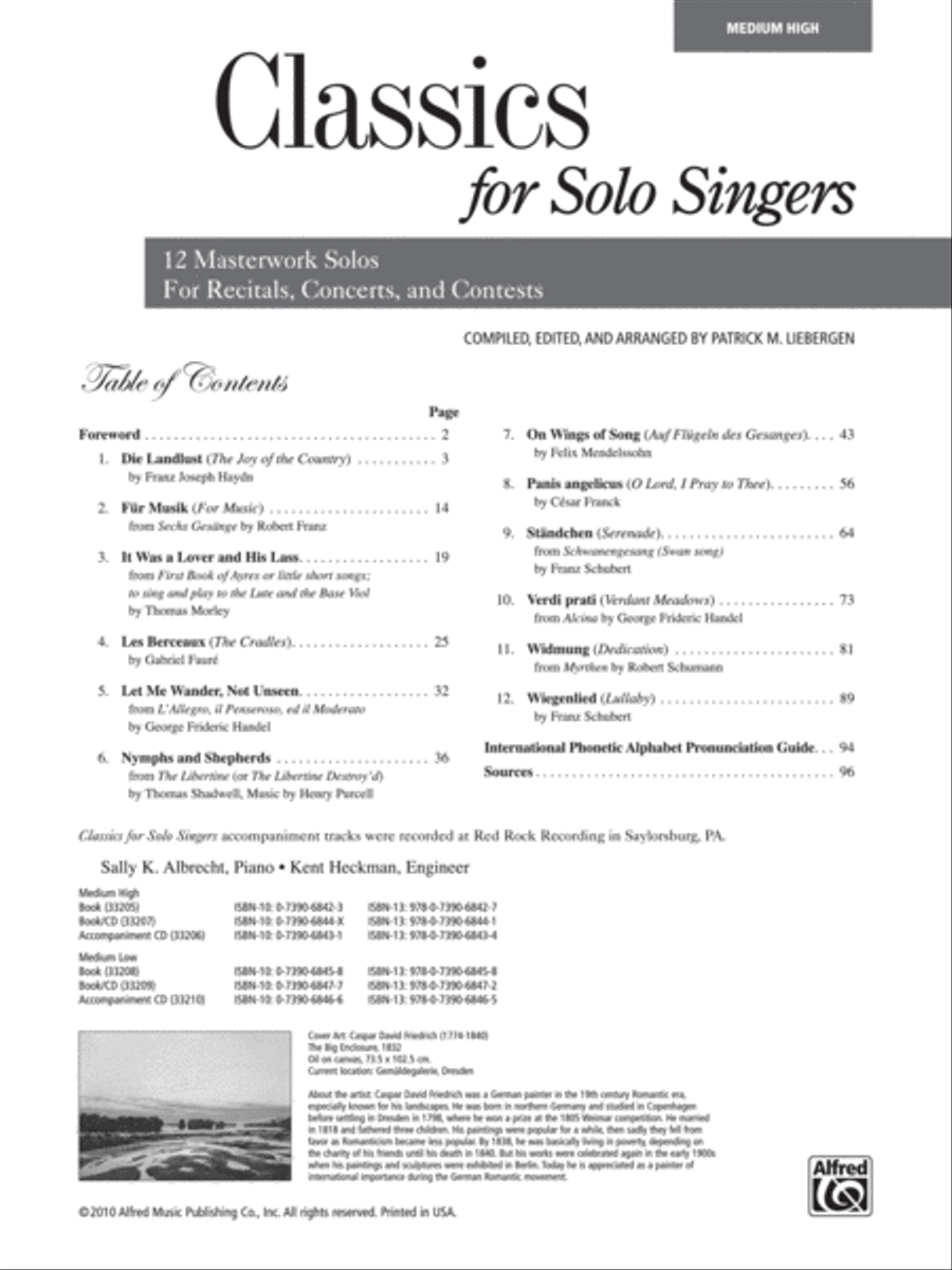 Classics for Solo Singers Medium-High Voice scores gallery preview page 2