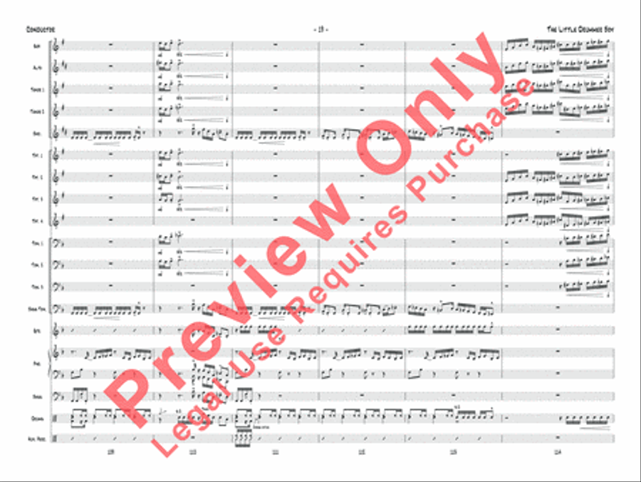 The Little Drummer Boy Jazz Ensemble scores gallery preview page 20