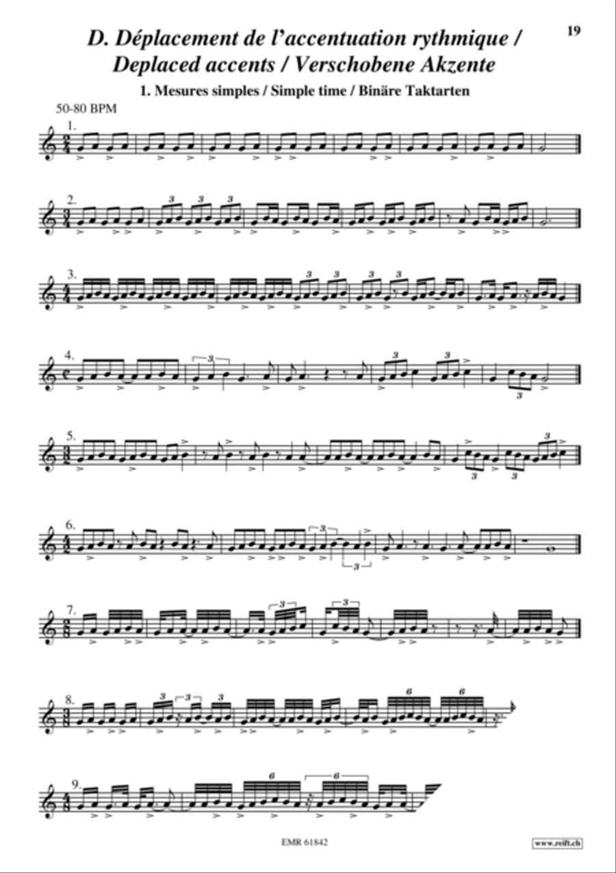 Exercices Rythmiques Volume 2 Cornet scores gallery preview page 11